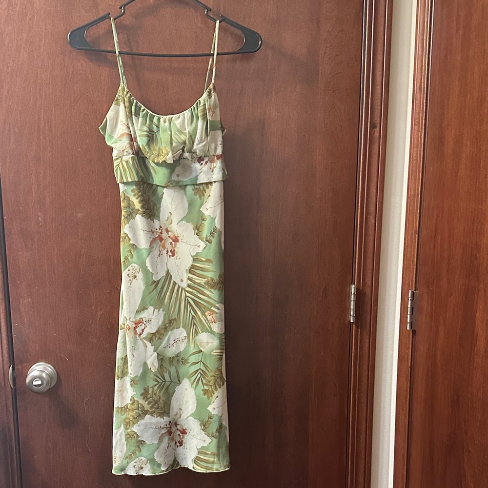 Botanical dress with full lining. Small